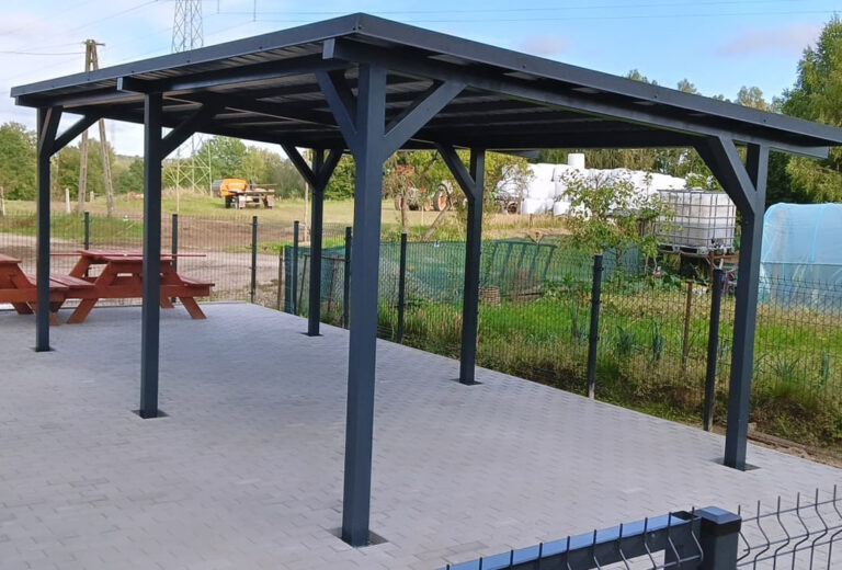 Wiata stalowa altana 768x520